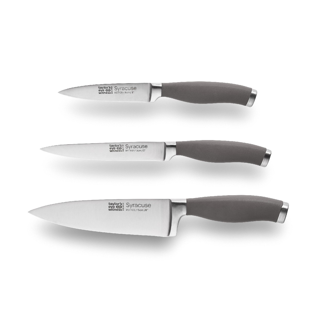 Grey kitchen knives