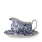 Preview: Blue Regal Peacock Gravy Boat & Stand - Second