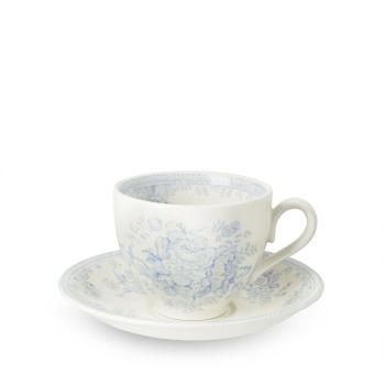 Tea Cup & Saucer, Burleigh Blue Asiatic Pheasants