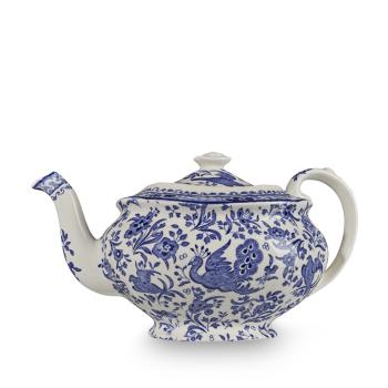 Teapot, Burleigh Blue Regal Peacock