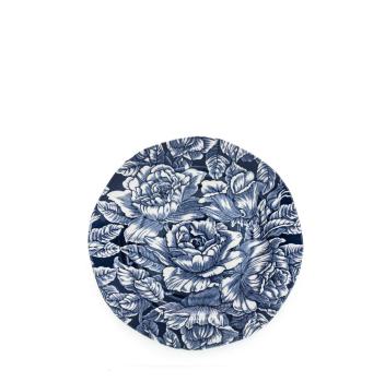 Starter Plate - Burleigh, Ink Blue Hibiscus