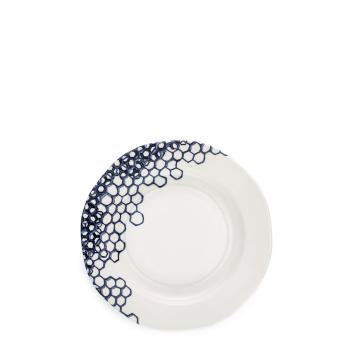 Tea Plate - Burleigh, Ink Blue Pollen