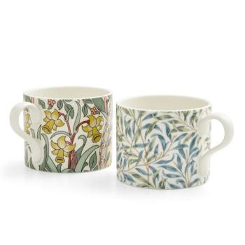 Pair of Mugs, Daffodil & Willow Bough - Morris & Co. for Spode