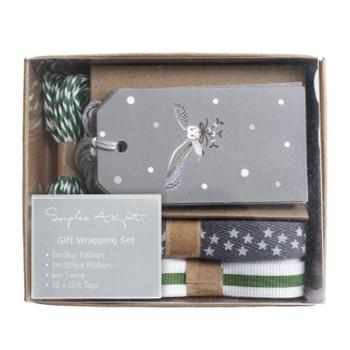 Sophie Allport Night Owl Ribbon and Tag Gift Wrapping Set