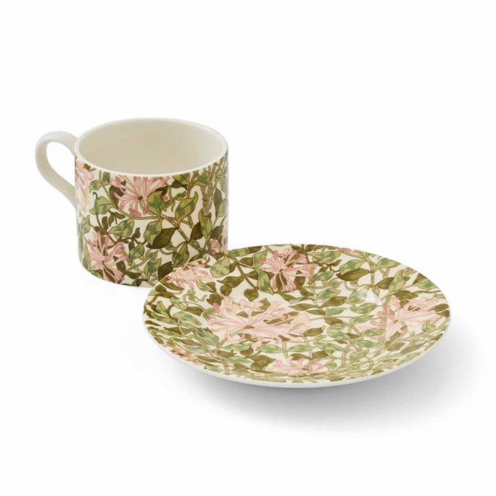 Cup and Saucer - Honeysuckle - Morris & Co. for Spode