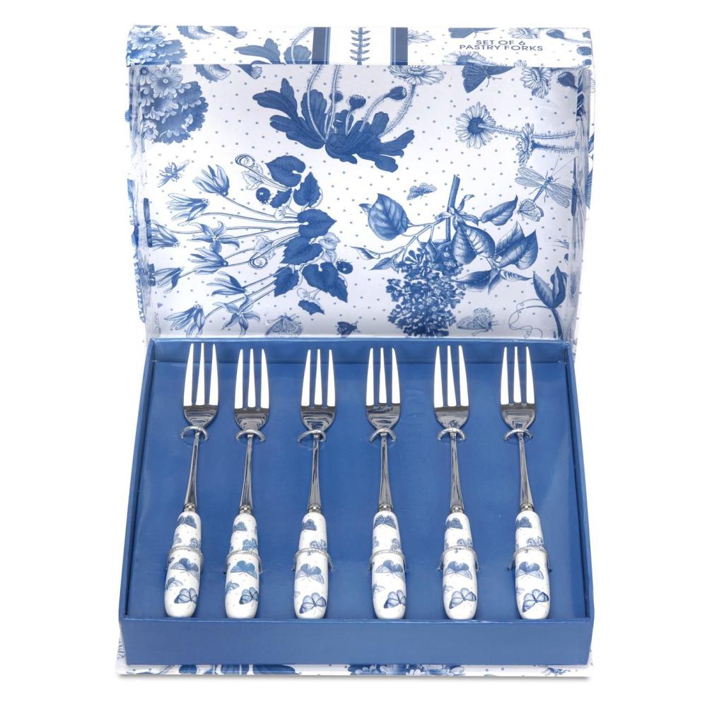 Portmeirion Botanic Blue Pastry Forks