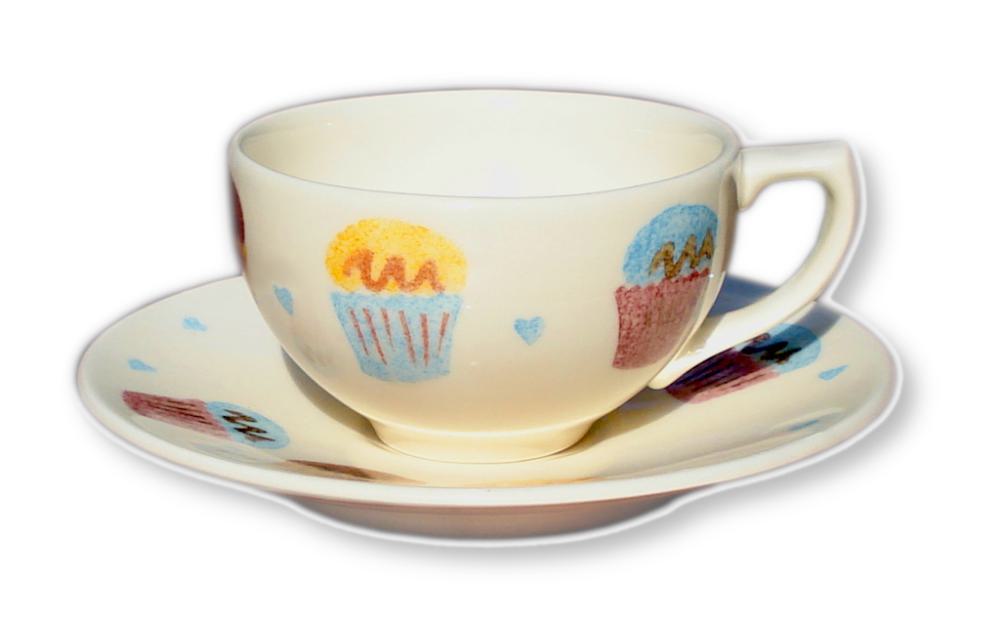 English Crockery Cup Cakes
