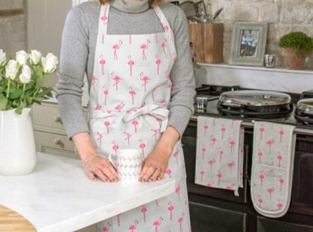 Sophie Allport Tea Towel, Flamingos