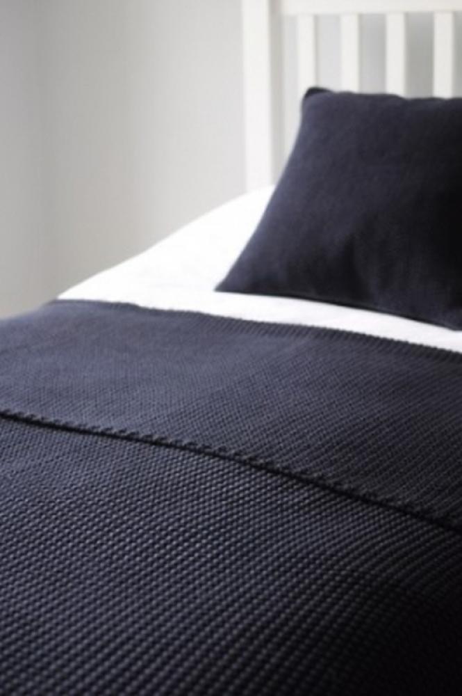 Sophie Allport Navy Blue Knitted Cushion