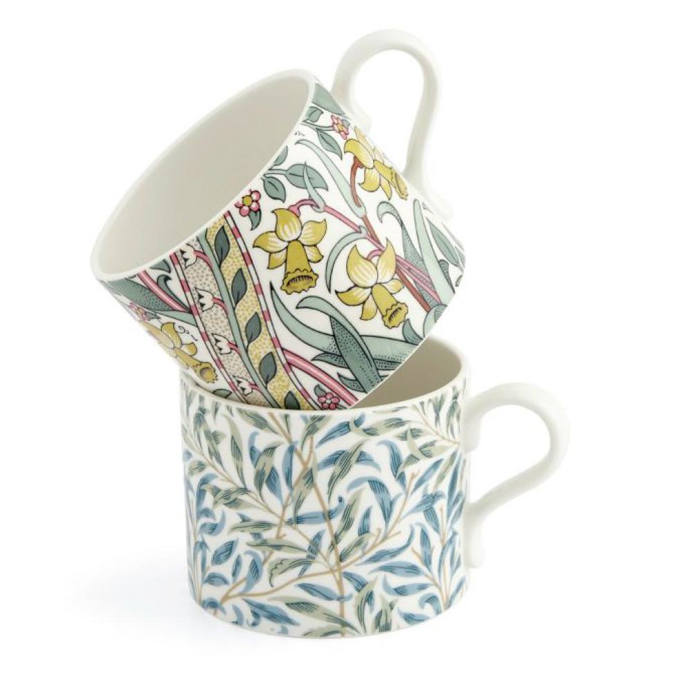 Pair of Mugs, Daffodil & Willow Bough - Morris & Co. for Spode