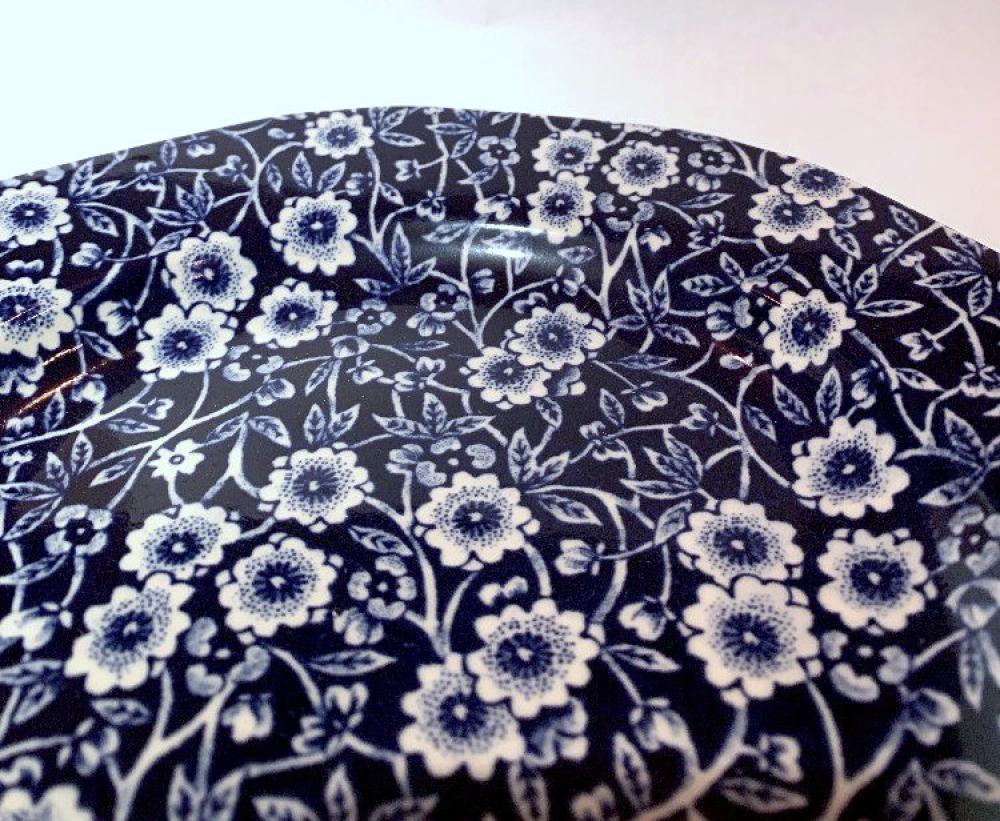 Tea Plate, Burleigh Blue Calico - Second