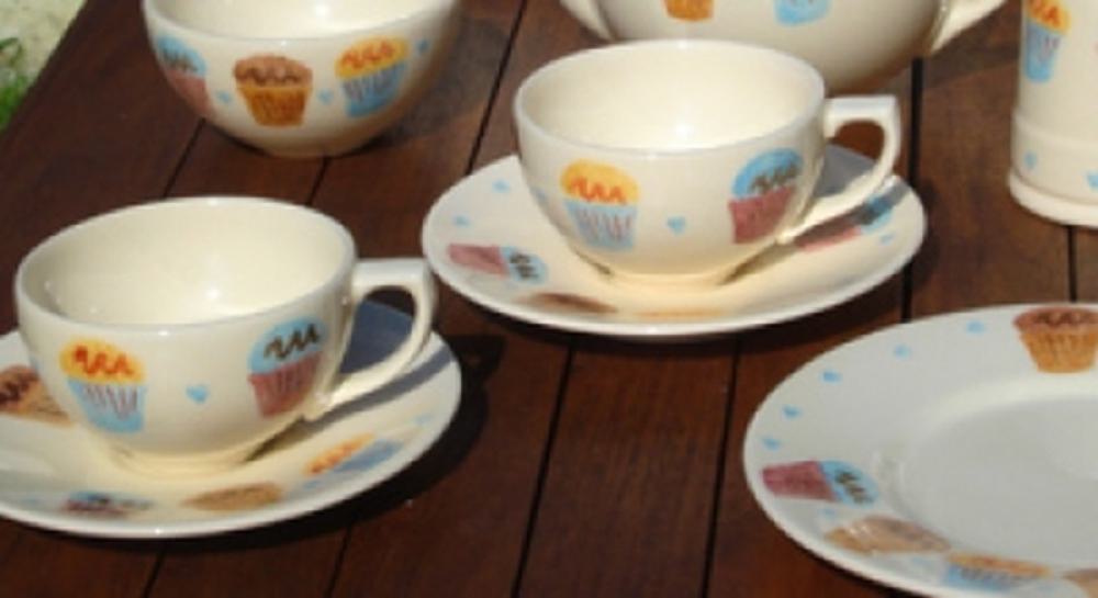 English Crockery Cup Cakes