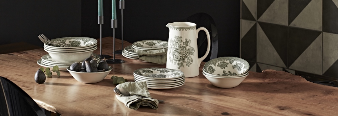 Green Asiatic Pheasants Plate 約22.5センチ4枚 Green Asiatic